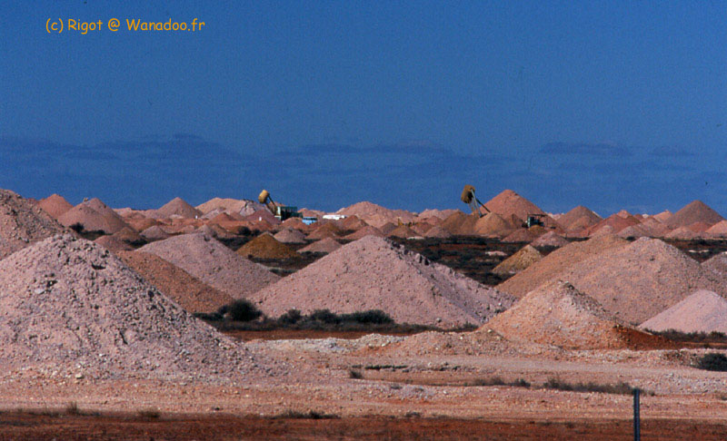 paysage des mines d'opale de Coober Pedy